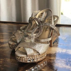 Gold Gianni Bini heels